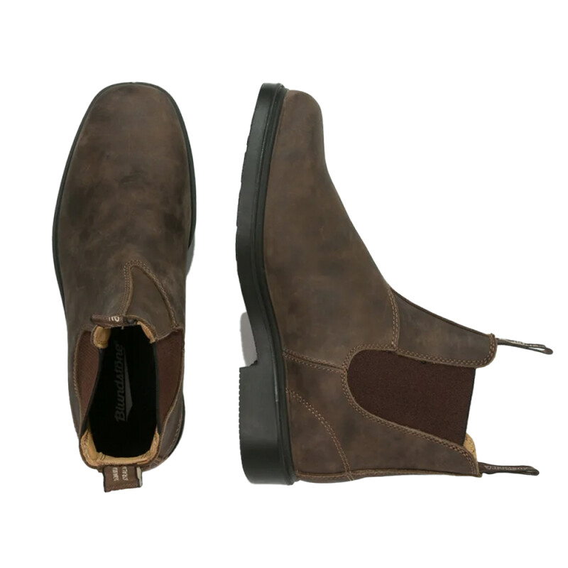 Botas Blundstone Elastic Side Dress V Cut - Rustic Brown Botas Blundstone Elastic Side Dress V Cut - Rustic Brown