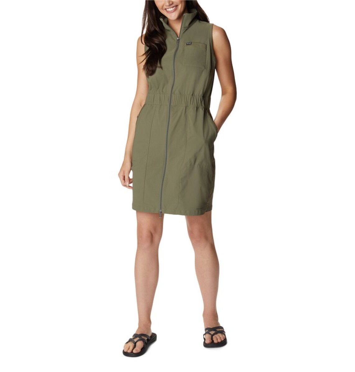 Vestido Leslie Falls - STONE GREEN 