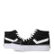 Botas Unisex PONY Plataforma Casual Lona Negro - Blanco