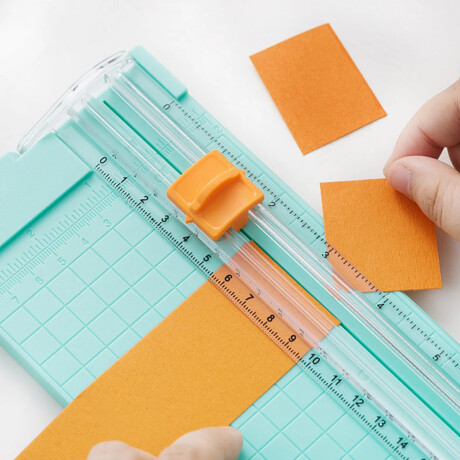 Guillotina para papel 23x13cm Verde