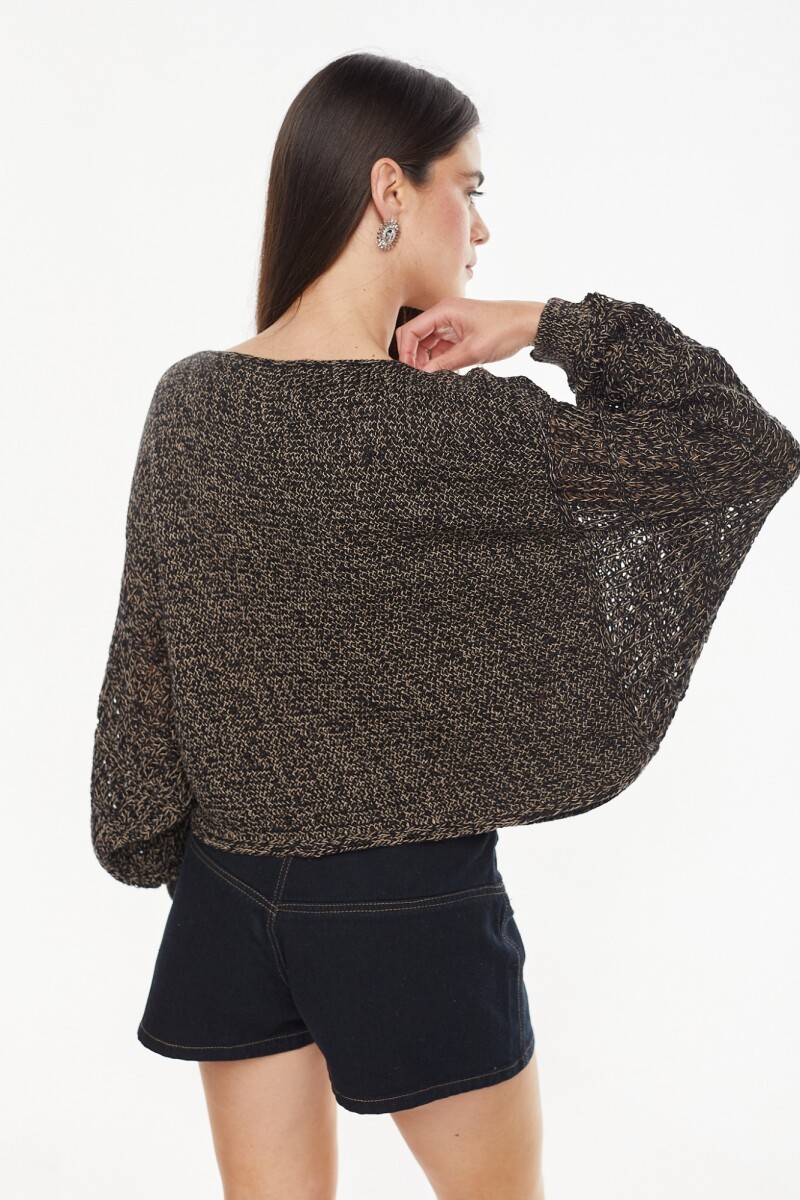 Sweater Agora Negro/Beige