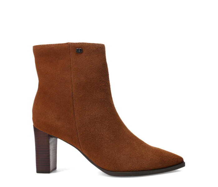 Bota de Mujer Bottero Caña Baja En Punta Marrón Camel