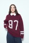SWEATER VARSY Bordó Merlot
