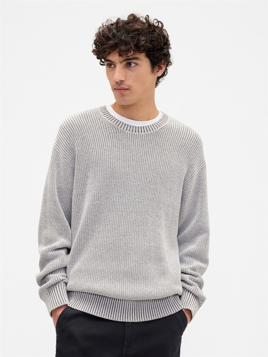 Buzo Rib Hombre - Light Grey 1 