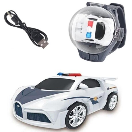 Autito Watch Police a Control Remoto en Pulsera con Carga USB 001