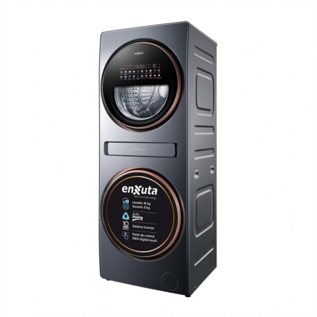 Torre De Lavado Y Secado Inverter ENXUTA TLSENX21660N 16KG / 6KG Torre De Lavado Y Secado Inverter ENXUTA TLSENX21660N 16KG / 6KG