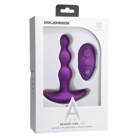 Plug Anal Vibrador A Play Beaded Vibe con Control Plug Anal Vibrador A Play Beaded Vibe con Control