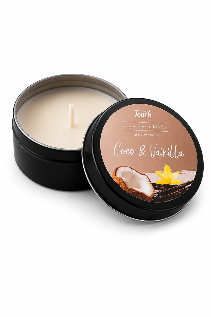 Vela Aromática De Coco y Vainilla 