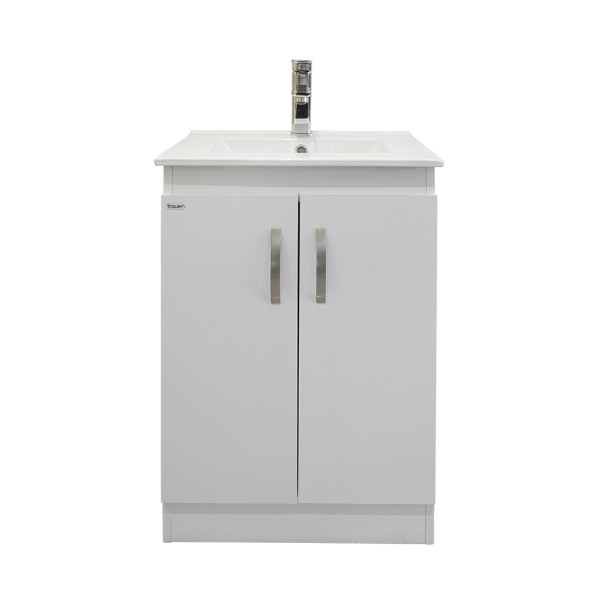 Mueble De Baño Vanity Blanco Con Bacha Blanca 