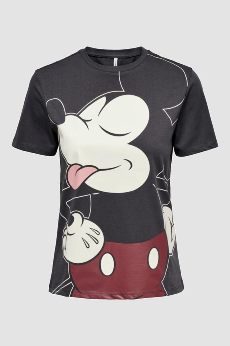 Camiseta Mickey Mouse Con Estampa. Manga Corta. - Phantom 