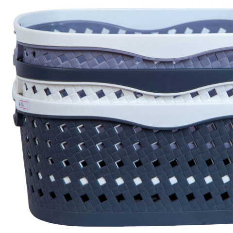 OUTLET Cesto canasto organizador 38x28x24cm Outlet Cesto Canasto Organizador 38x28x24cm