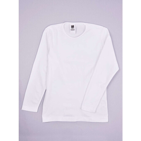 Camiseta manga larga infantil Blanco