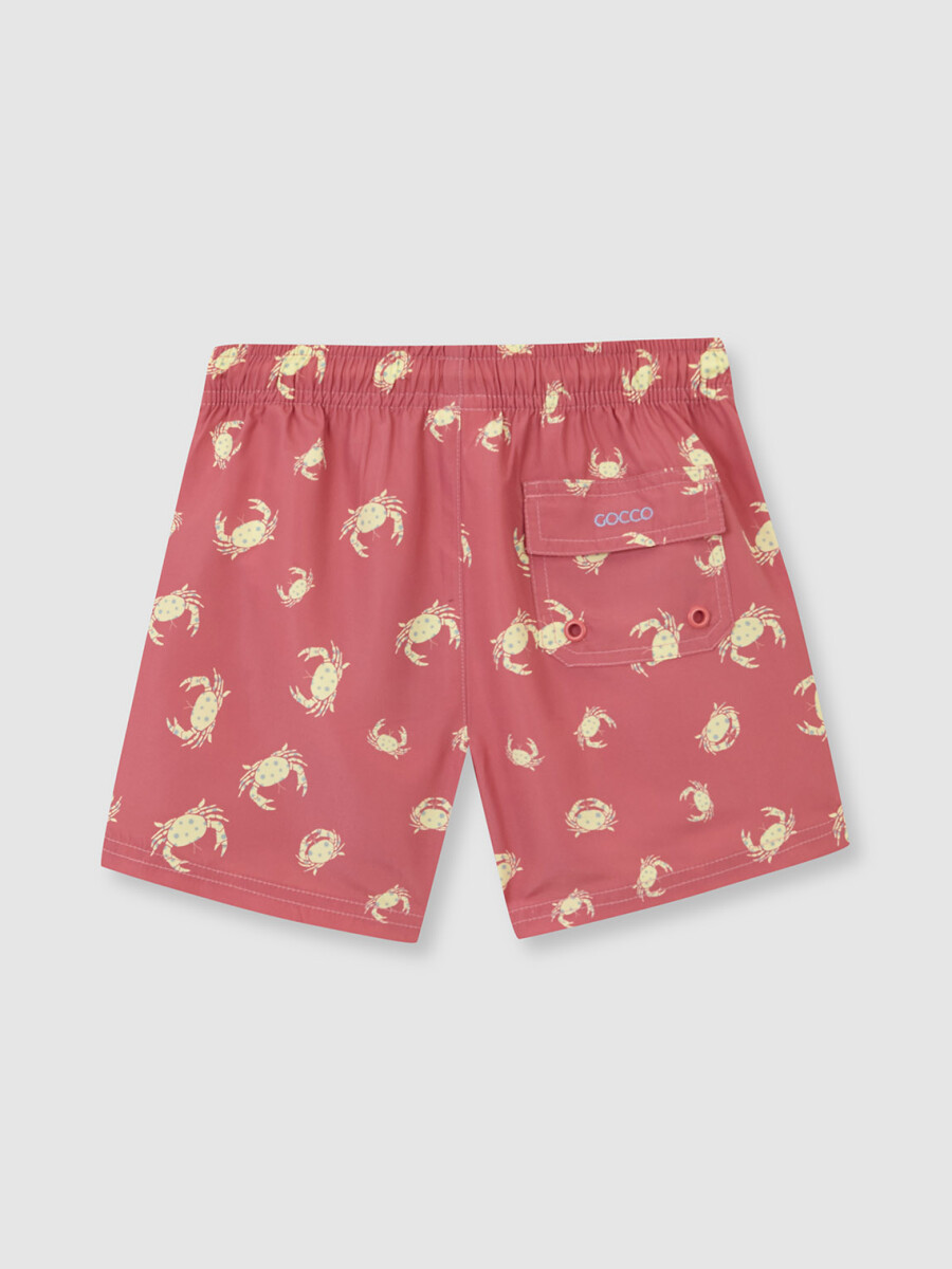 Bañador De Cangrejos Rosa
