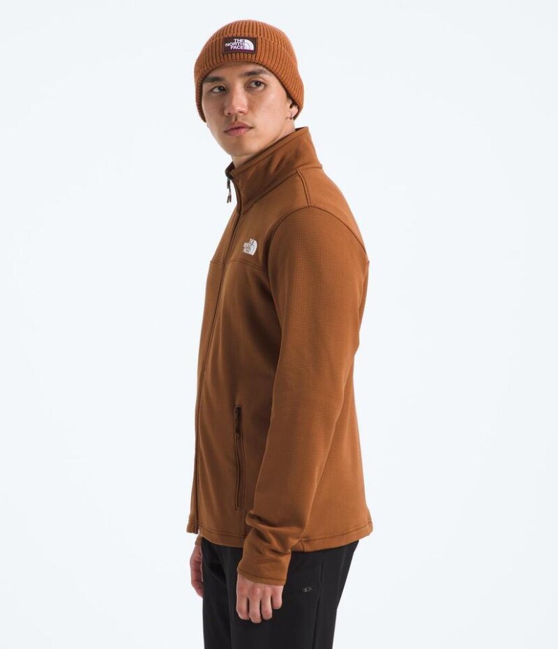 Campera Polar Cedar Trail Grid hombre Burnt Umber