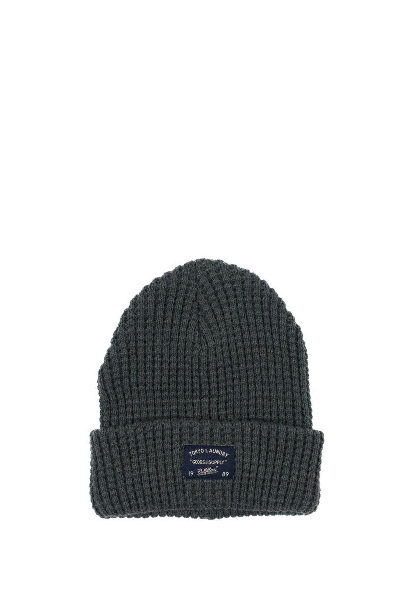 Gorro tejido invierno Gris