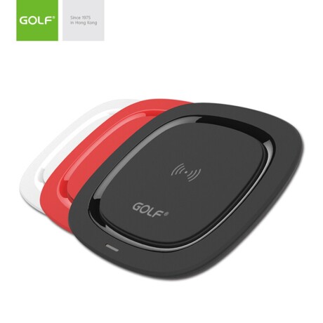 Cargador Inalámbrico Rápido de Celular Compatible Iphone Golf WQS PRO Rojo