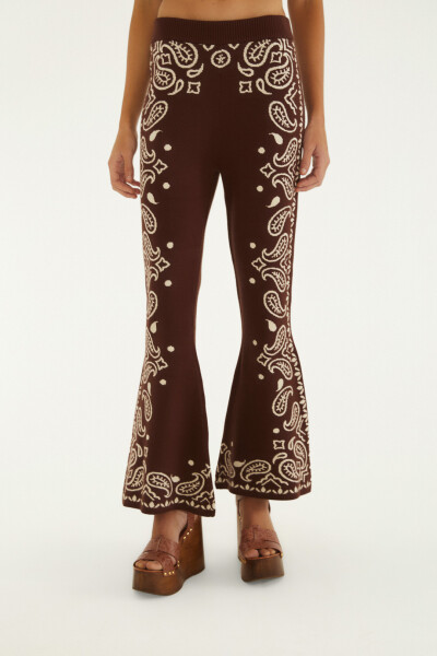 PANTALON OXFORD TEJIDO Marron