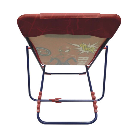 Silla Reposera 3 Niveles Y Broche Seguridad Spiderman Rojo