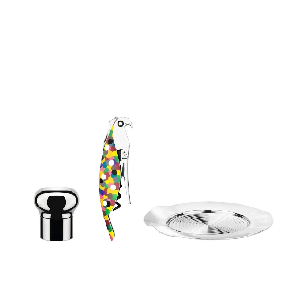 ALESSI CAJA DE REGALO PARROT SET ACERO INOX 18/10 ALESSI CAJA DE REGALO PARROT SET ACERO INOX 18/10
