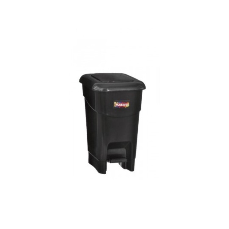 PAPELERA TACHO CON PEDAL BLACK 12 LITROS NEGRO