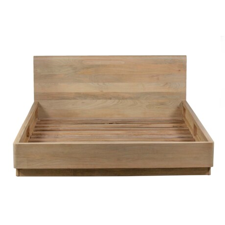 CAMA KING MADERA NATURAL-BEIGE CUARZO