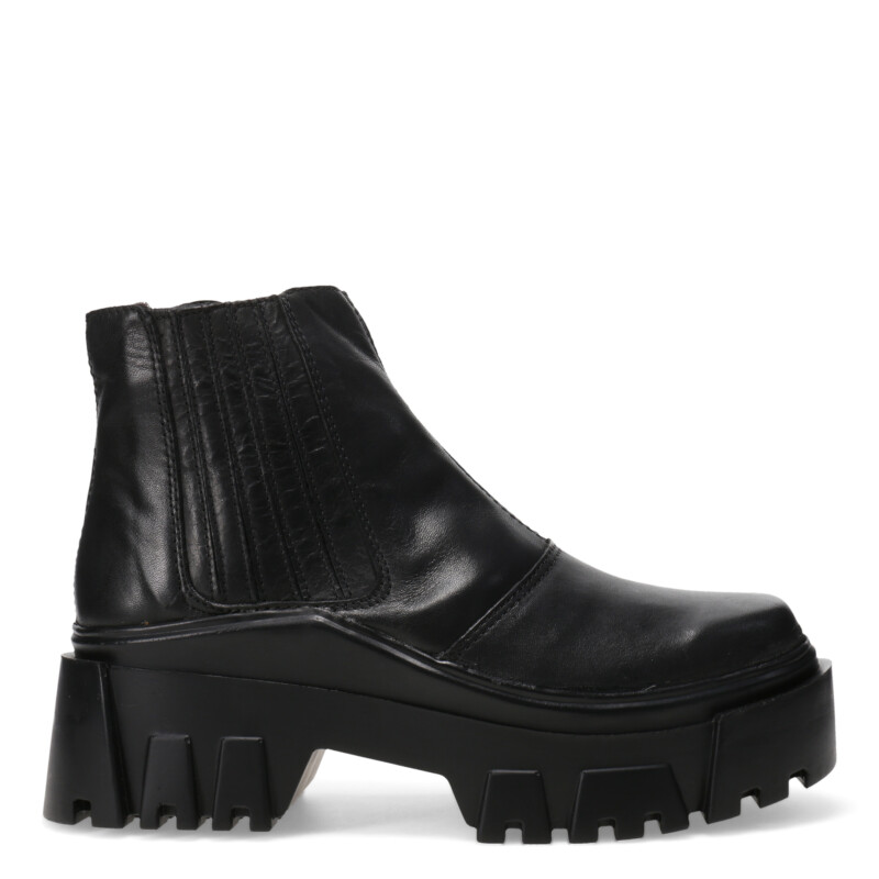 Botas de Mujer Miss Carol NING de cuero con elástico Negro