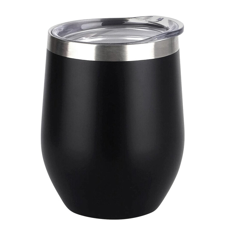 Vaso térmico con tapa 350 ml ac inox NEGRO