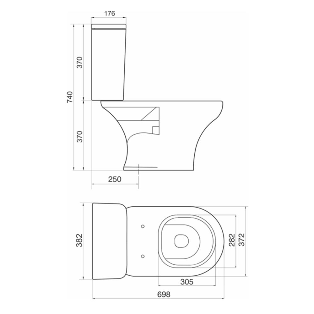 INODORO MODELO VENETO PARA MOCHILA BLANCO Inodoro Modelo Veneto Para Mochila Blanco