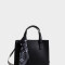 City Boho Cartera City Con Pañuelo - Negro