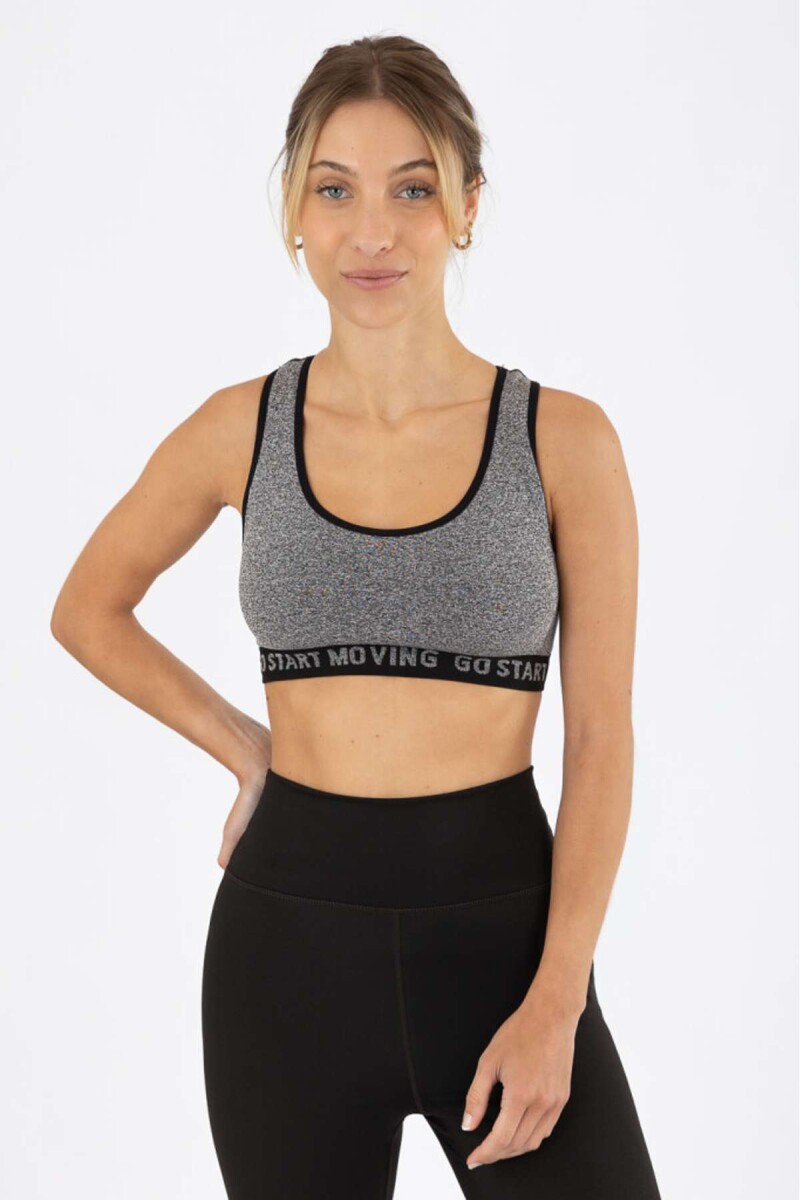 Top deportivo just - Gris melange 