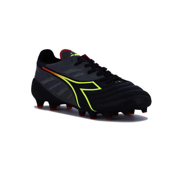 Diadora Brasil Elite Veloce Ita Lpx Negro-amarillo Fluo