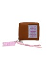 Billetera Trendy con llavero Marrón