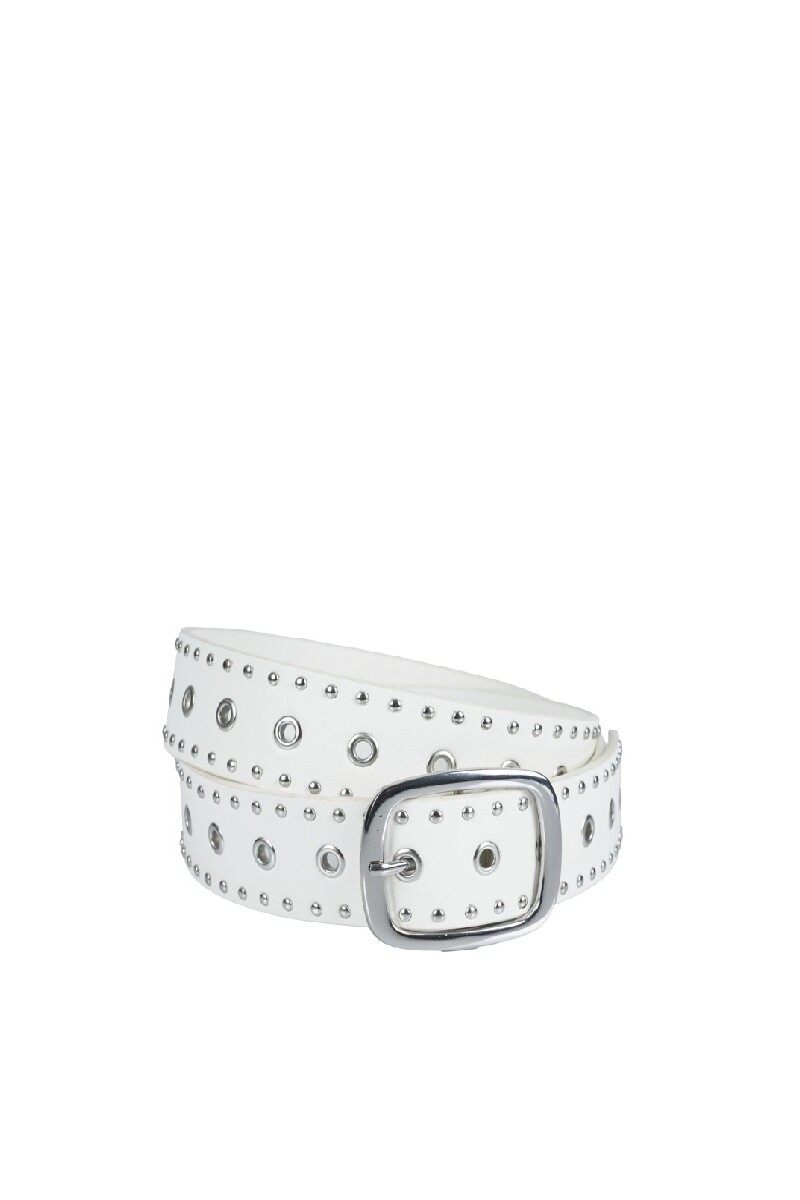 Cinturón Tachitas Blanco