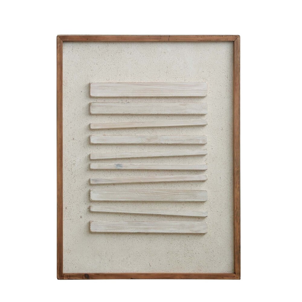 CUADRO MADERA NATURAL-BEIGE FE8705