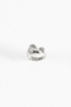 Anillo machacado plateado
