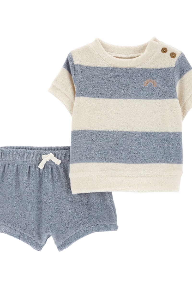 Set 2pc short y remera rizo alg niño-bb carters Variante unica