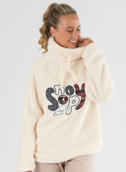 Buzo snoopy sherpa Beige