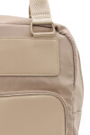 Mochila de nylon y PU Khaki