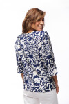 BLUSA AIME ESTAMPADO AZUL Y CRUDO