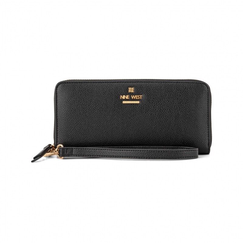 Small Leather Goods Luela Zip Arnd WRSLT WLLT Black