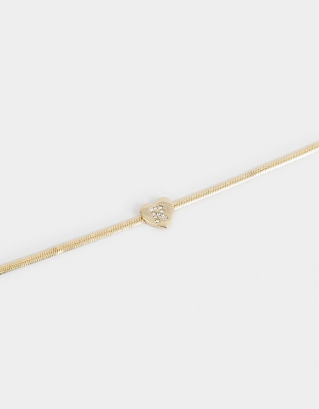 Pulseras Flexibles De inicial Pulsera Flexible De Inicial "r" - Dorado