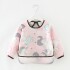 Babero con manga Little Ones rosa unicornio AK