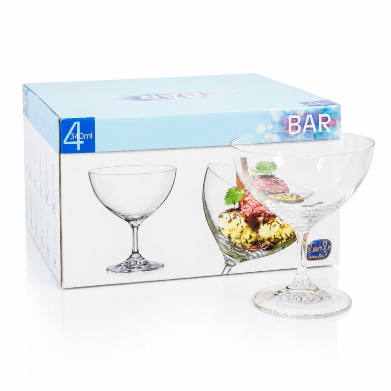 Copas de Cristal de Bohemia para Helado 340ml - 4 unidades Copas de Cristal de Bohemia para Helado 340ml - 4 unidades