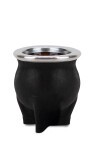 MATE DE CERÁMICA CHICO DELTA ENGRASADO NEGRO