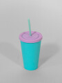Vaso Con Tapa + Sorbito Arcay Estampado 2