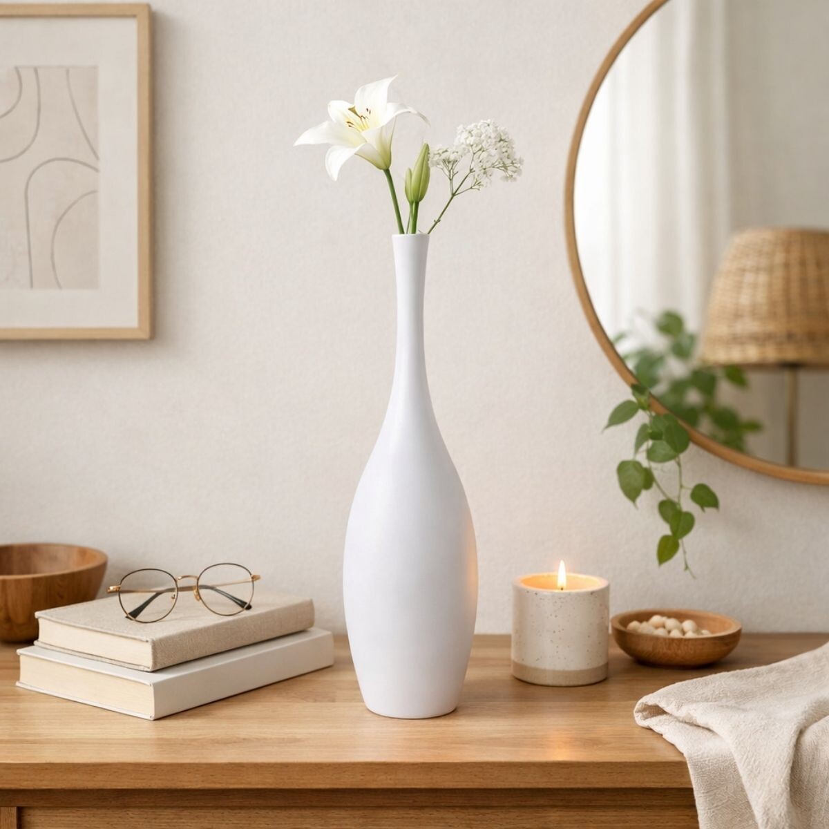 FLORERO SIMPLY Blanco Small 