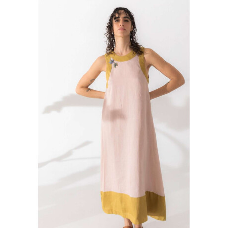 Vestido Açai long Rosa Y Pista