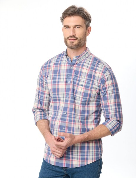 CAMISA A CUADROS Rojo