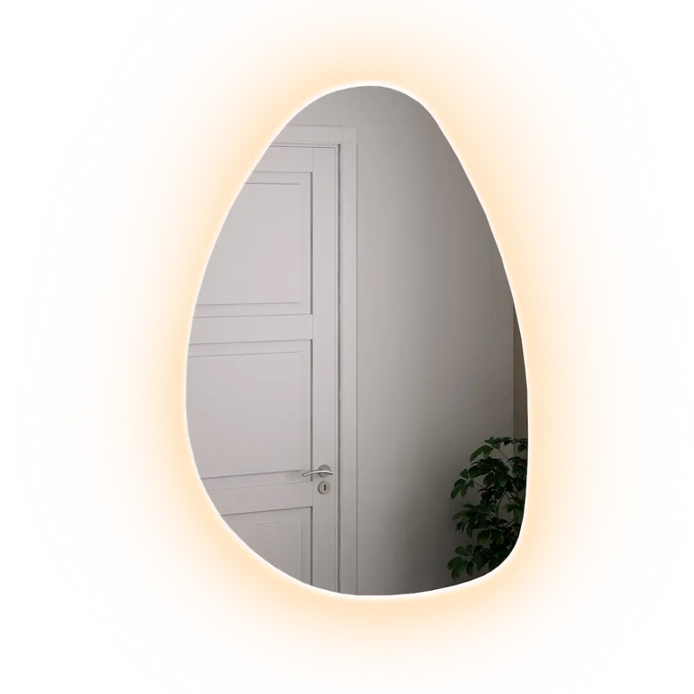 ESPEJO ORGANICO LED BIVOLT 78x60 cm Espejo Organico Led Bivolt 78x60 Cm