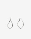 Aros Argollas Metal Argollas Metal Ovaladas - Plateado Rodio